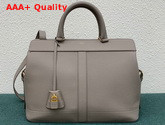 Celine Medium Cabas De France Bag in Grey Grained Calfskin Replica