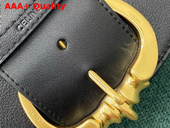 Celine Medium Camarat Bag in Black Natural Calfskin Replica