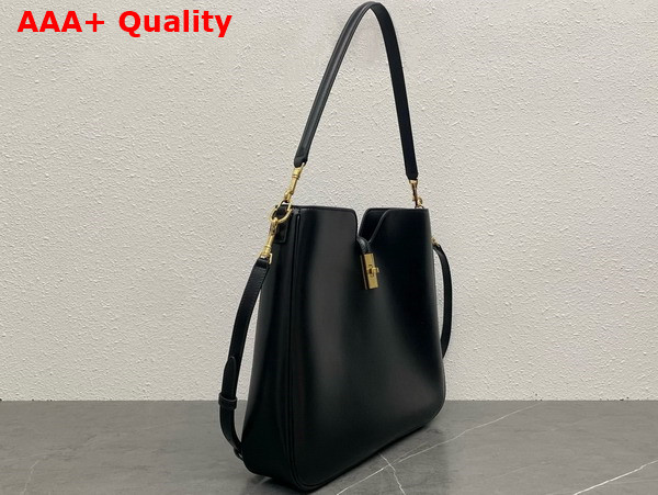 Celine Medium Camille 16 Soft Bag in Black Smooth Calfskin Replica