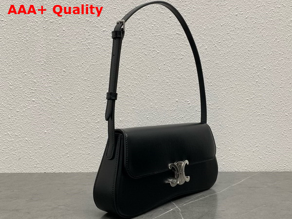 Celine Medium Celine Lola Bag in Black Shiny Calfskin Replica