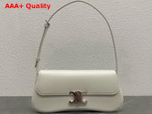 Celine Medium Celine Lola Bag in Blanc De Blanc Shiny Calfskin Replica