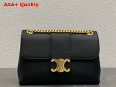 Celine Medium Celine Victoire Bag in Black Supple Calfskin Replica