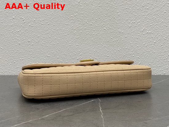 Celine Medium Chain Sulky Bag in Beige Quilted Lambskin Replica