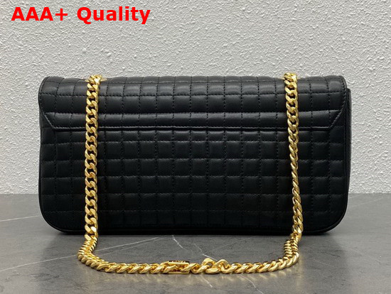 Celine Medium Chain Sulky Bag in Black Quilted Lambskin Replica