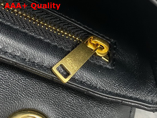 Celine Medium Chain Sulky Bag in Black Quilted Lambskin Replica