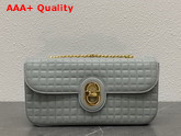 Celine Medium Chain Sulky Bag in Mineral Quilted Lambskin Replica