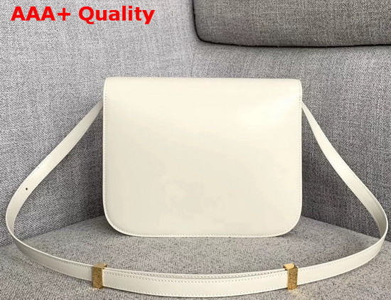 Celine Medium Classic Bag in White Box Calfskin Replica