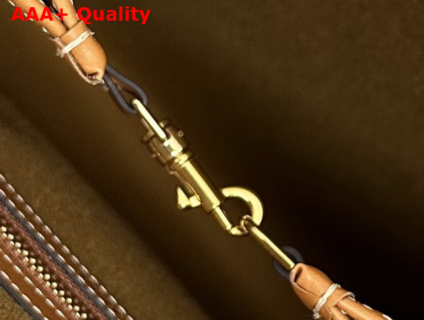 Celine Medium Flat Shopper in Triomphe Canvas Miel Replica