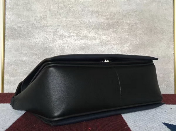 Celine Medium Frame Shoulder Bag in Navy and Black Shiny Smooth Calfskin for Sale