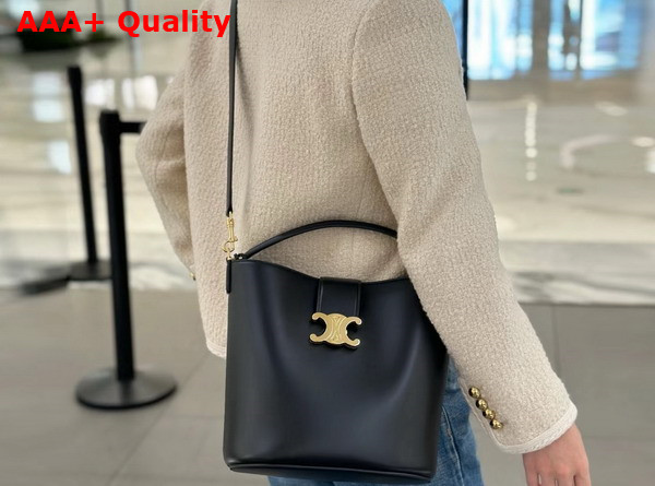 Celine Medium Louise Bag in Black Smooth Calfskin Replica