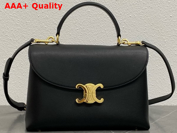 Celine Medium Nino Bag in Black Supple Calfskin Replica