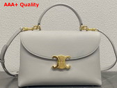 Celine Medium Nino Bag in Cloudy Grey Supple Calfskin Replica