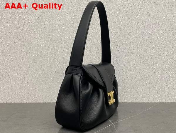 Celine Medium Polly Bag in Black Supple Calfskin Replica