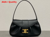 Celine Medium Polly Bag in Black Supple Calfskin Replica