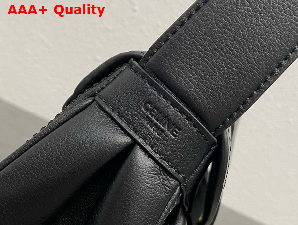 Celine Medium Polly Bag in Black Supple Calfskin Replica
