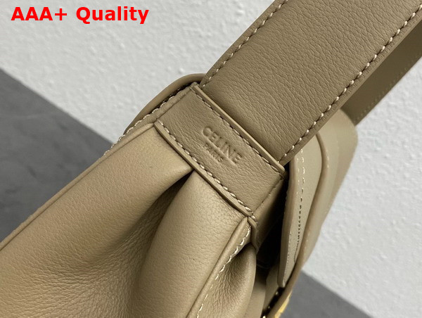 Celine Medium Polly Bag in Brown Sepia Supple Calfskin Replica