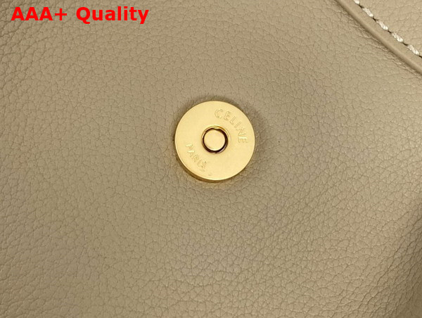 Celine Medium Polly Bag in Brown Sepia Supple Calfskin Replica