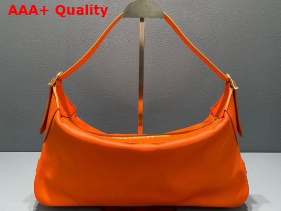 Celine Medium Romy in Supple Calfskin Pop Orange Replica