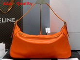Celine Medium Romy in Supple Calfskin Pop Orange Replica