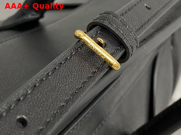 Celine Medium Smiling New Luggage in Black Supple Shiny Lambskin Replica