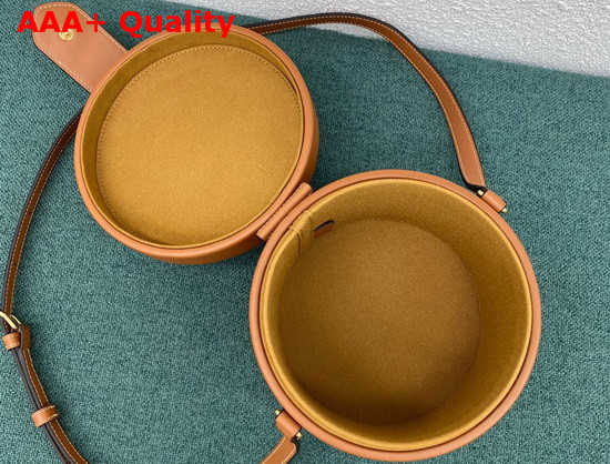 Celine Medium Tambour Bag in Tan Smooth Calfskin Replica