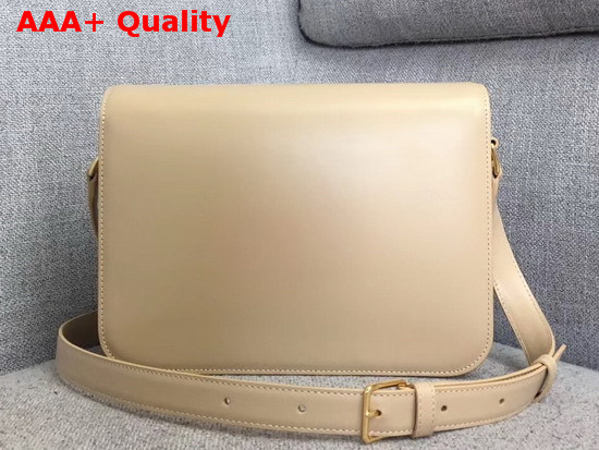 Celine Medium Triomphe Bag in Beige Calfskin Replica