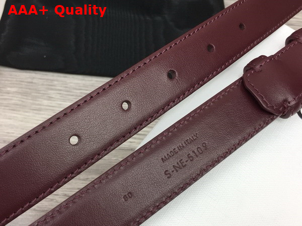 Celine Medium Triomphe Belt in Chestnut Natural Calfskin Replica