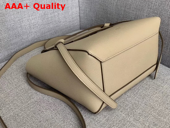 Celine Micro Belt Bag in Beige Grained Calfskin Replica