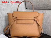 Celine Micro Belt Bag in Tan Grained Calfskin Replica