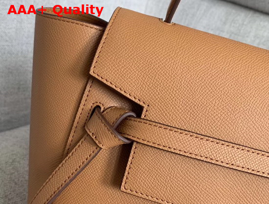 Celine Micro Belt Bag in Tan Grained Calfskin Replica