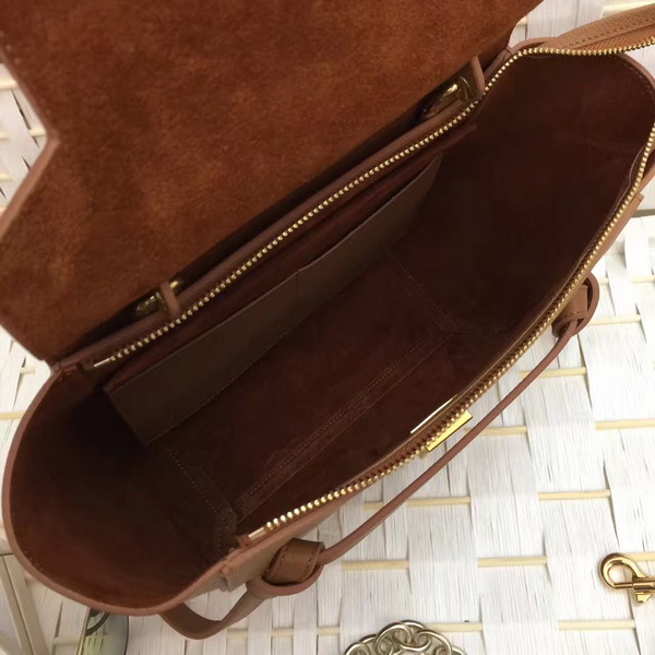 Celine Micro Belt Handbag in Havana Grained Calfskin For Sale