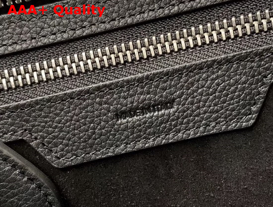 Celine Micro Luggage Handbag in Black and White Grained Calfskin Replica