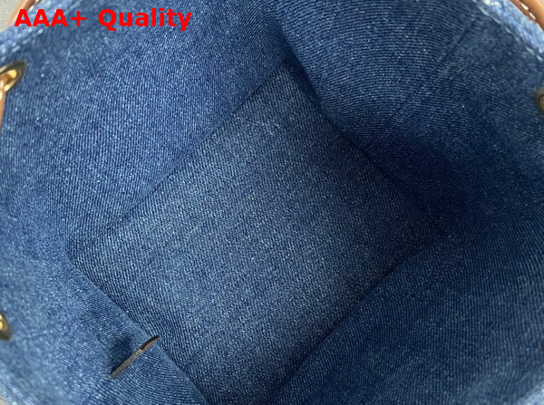 Celine Micro Sailor in Blue Denim with All Over Triomphe and Calfskin Replica