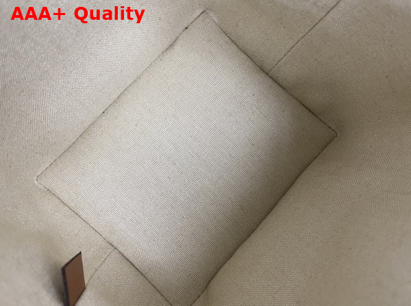 Celine Micro Sailor in Textile with Anchor Embroidery and Calfskin Natural and Tan Replica