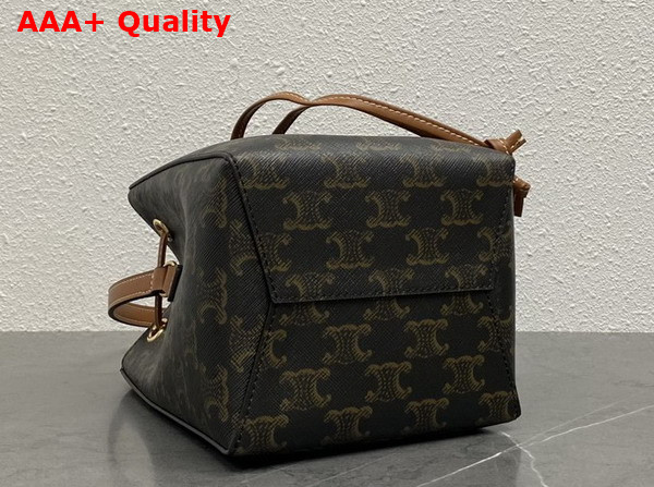 Celine Micro Sailor in Triomphe Canvas and Calfskin Tan Replica