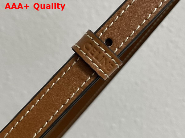 Celine Micro Sailor in Triomphe Canvas and Calfskin Tan Replica