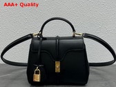 Celine Mini 16 in Satinated Calfskin Black Replica