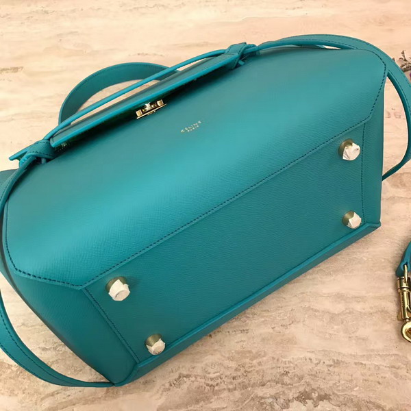 Celine Mini Belt Handbag Turquoise Grained Calfskin For Sale