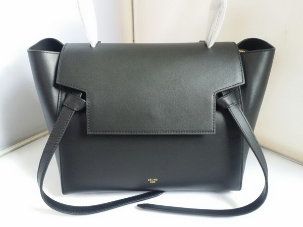 Celine Mini Belt Handbag in Black Smooth Calfskin for Sale