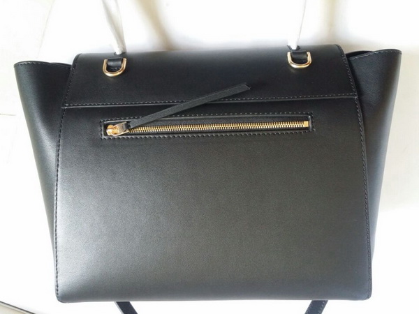 Celine Mini Belt Handbag in Black Smooth Calfskin for Sale