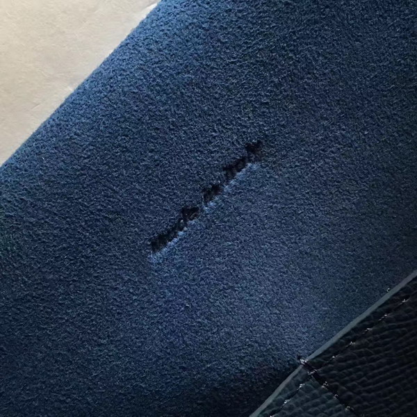 Celine Mini Belt Handbag in Blue Grained Calfskin For Sale