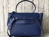 Celine Mini Belt Handbag in Navy Blue Grained Calfskin For Sale