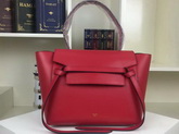Celine Mini Belt Handbag in Red Smooth Calfskin for Sale