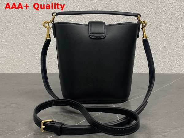 Celine Mini Bucket Louise in Smooth Calfskin Black Replica