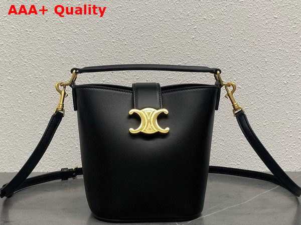Celine Mini Bucket Louise in Smooth Calfskin Black Replica