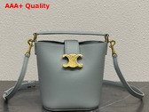 Celine Mini Bucket Louise in Smooth Calfskin Ice Blue Replica