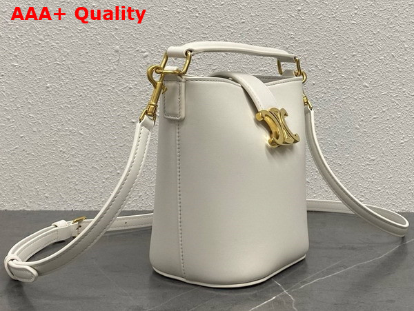 Celine Mini Bucket Louise in Smooth Calfskin Rice Replica