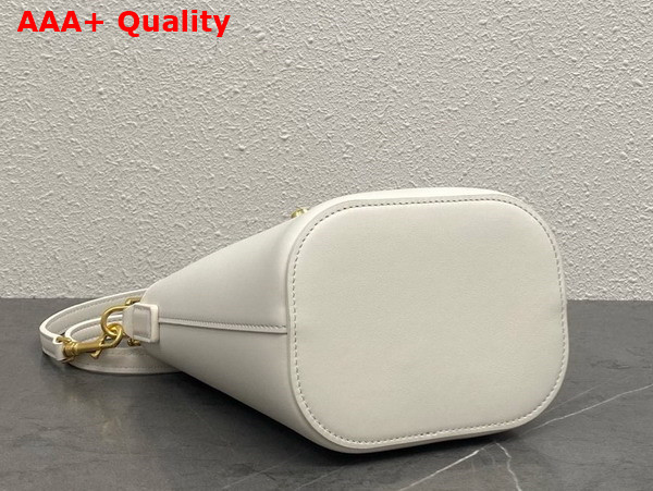 Celine Mini Bucket Louise in Smooth Calfskin Rice Replica