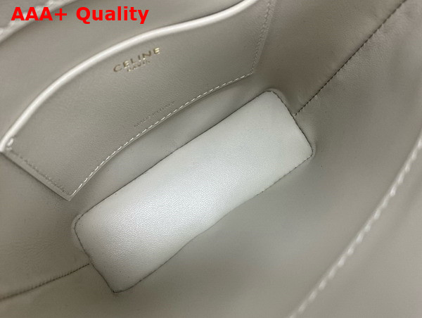 Celine Mini Bucket Triomphe in Light Stone Smooth Calfskin Replica