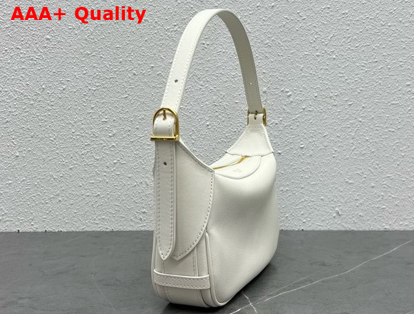 Celine Mini Romy in Supple Calfskin White Replica